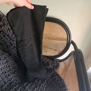 Women’s Black Suede Over-the-Knee Boots | Size 9 | 3” Block Heel